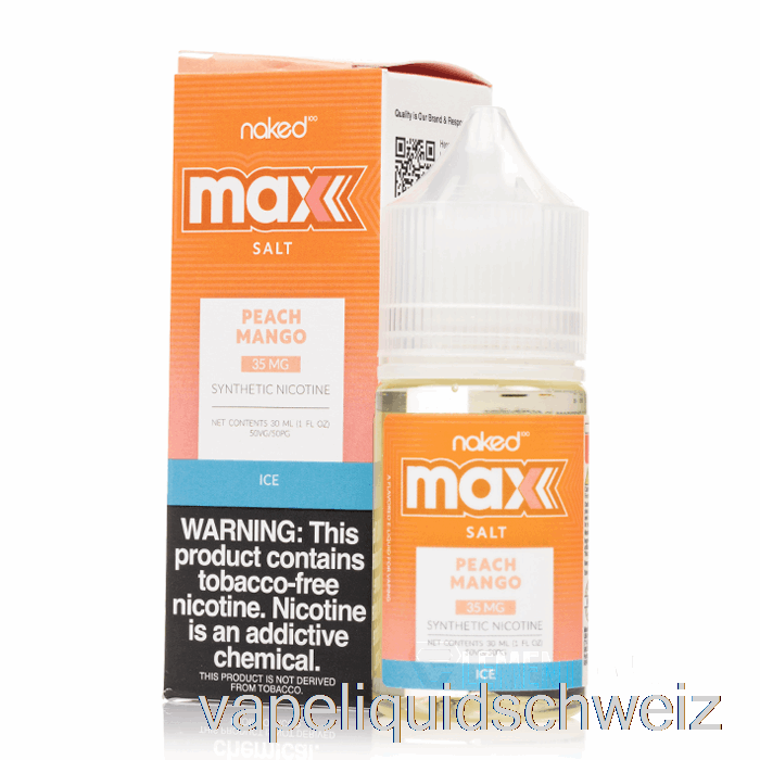 Ice Peach Mango – Naked Max Salt – 30 Ml 50 Mg Vape Ohne Nikotin